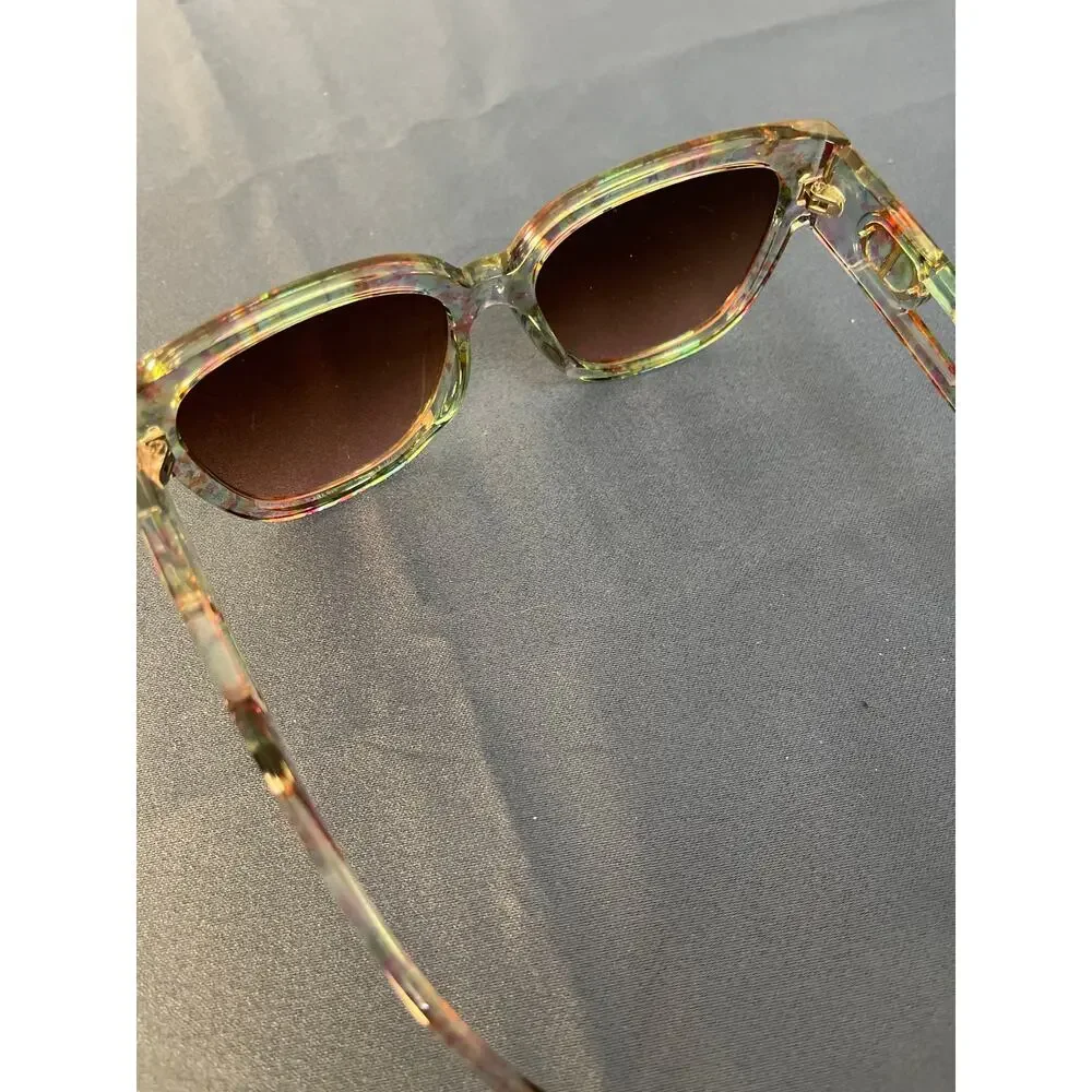 Multi‎ colored Clear Frame Fashion Sunglasses